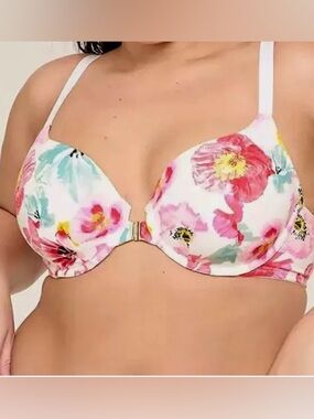 Lane Bryant Cacique front close tshirt bra size 38DD